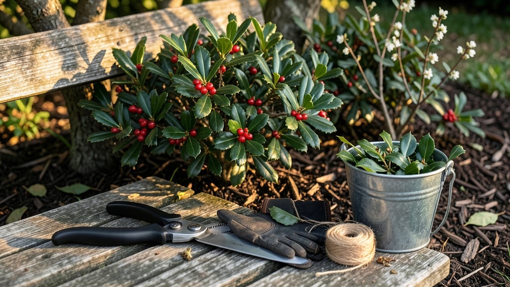 Best Time to Trim Holly Shrubs: Late Winter’s Pruning Window for Stronger Spring Growth